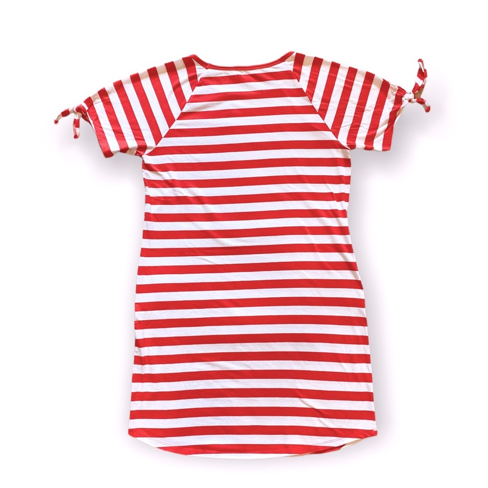 MICHAEL Michael Kors Red & White Striped Mini Dress - Picture 2 of 4